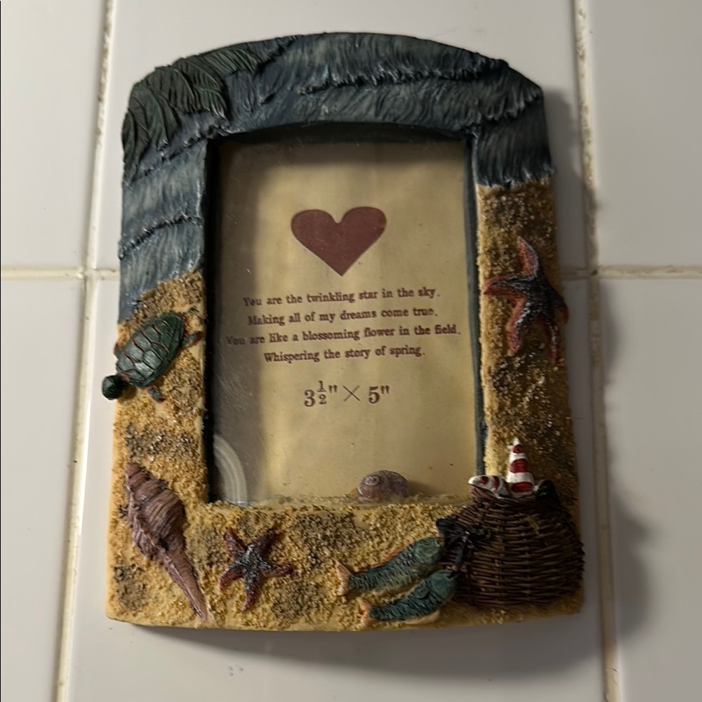 Beach-Themed Picture Frame
